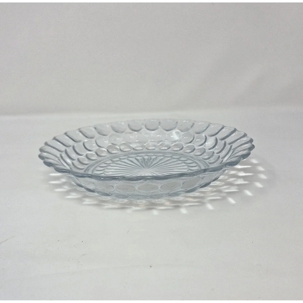 Anchor Hocking‎ Bubble Pattern Sapphire Blue Soup Bowl Depression Glass 1940s